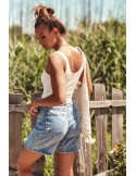 Pantaloni scurți din denim cu talie înaltă 1778 - Magazin online - Boutique